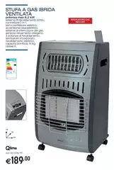 Qlima - Stufa A Gas Ibrida Ventilata