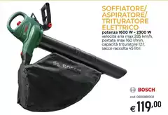 Bosch - Soffiatore/Aspiratore/Trituratore Elettrico Bosch - Soffiatore/Aspiratore/Trituratore Elettrico