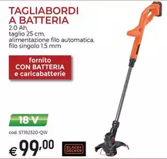 Black & Decker - Tagliabordi A Batteria Black & Decker - Tagliabordi A Batteria