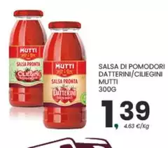 Mutti - Salsa Di Pomodori Datterini/ciliegini Mutti - Salsa Di Pomodori Datterini/ciliegini