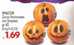 Walcor - Zucca Horrorween Con Sorpresa Walcor - Zucca Horrorween Con Sorpresa