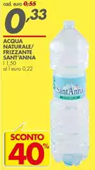 Sant'anna - Acqua Naturale/Frizzante Sant'anna - Acqua Naturale/Frizzante