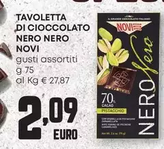 Novi - Tavoletta Di Cioccolato Nero Nero
