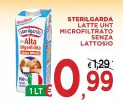Sterilgarda - Latte UHT Microfiltrato Senza Lattosio Sterilgarda - Latte UHT Microfiltrato Senza Lattosio