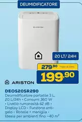 Ariston - DEOS20SR290 Deumidificatore Ariston - DEOS20SR290 Deumidificatore
