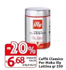 Illy - Caffè Classico Per Moka  Lattina Illy - Caffè Classico Per Moka  Lattina