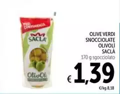 Saclà - Olive Verdi Snocciolate Olivoli