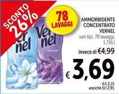 Vernel - Ammorbidente Concentrato Vernel - Ammorbidente Concentrato