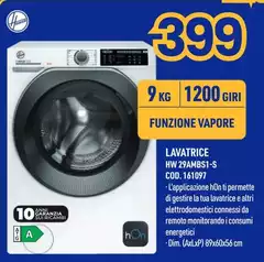 Hoover - Lavatrice HW 29AMBS1-S Hoover - Lavatrice HW 29AMBS1-S