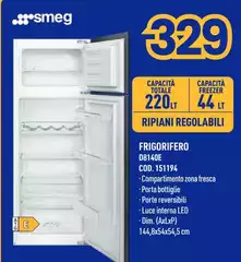 Smeg - Frigorifero D8140E Smeg - Frigorifero D8140E