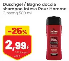 Intesa - Duschgel / Bagno Doccia Shampoo Pour Homme