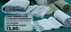 Linea - Mohair Plaid E Cuscino Coordinato Linea - Mohair Plaid E Cuscino Coordinato