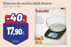 Beurer - Bilancia Da Cucina KS25