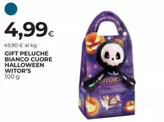 Witor's - Gift Peluche Bianco Cuore Halloween
