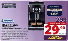 De Longhi - Magnifica S Macchina Caffe Superautomatica ECAM21.110.B