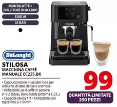 De Longhi - Stilosa EC235.BK Manuale Macchina Per Espresso 1 L