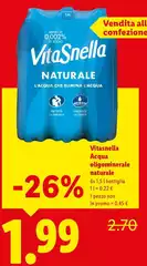 Vitasnella - Acqua Oligominerale Naturale Vitasnella - Acqua Oligominerale Naturale