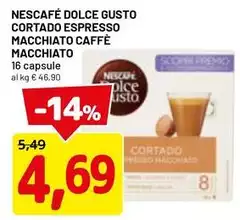 Espresso - Nescafé Dolce Gusto Cortado  Macchiato Caffè Macchiato