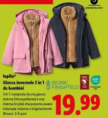Lupilu - Giacca Invernale 3 In 1 Da Bambini Lupilu - Giacca Invernale 3 In 1 Da Bambini