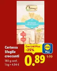 Certossa - Sfoglie Croccanti Certossa - Sfoglie Croccanti