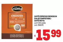 Motta - Caffè Espresso Cremoso In Cialde Compostabili Caffè Motta - Caffè Espresso Cremoso In Cialde Compostabili Caffè