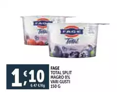 Fage - Total Split Magro 0% Fage - Total Split Magro 0%