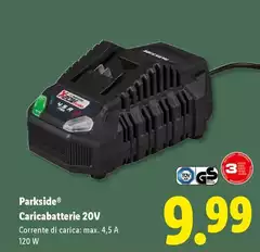Parkside - Caricabatterie 20V