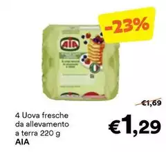 Aia - 4 Uova Fresche Da Allevamento A Terra Aia - 4 Uova Fresche Da Allevamento A Terra
