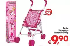 Bimbo Passeggino In Metallo
