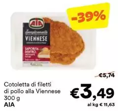 Aia - Cotoletta Di Filetti Di Pollo Alla Viennese Aia - Cotoletta Di Filetti Di Pollo Alla Viennese