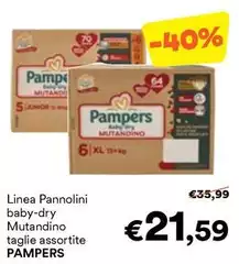Pampers - Linea Pannolini Baby-Dry Mutandino Pampers - Linea Pannolini Baby-Dry Mutandino