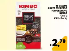 Kimbo - 15 Cialde Caffè Espresso Napoletano Kimbo - 15 Cialde Caffè Espresso Napoletano