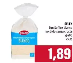 Selex - Pan Soffice Bianco Morbido Senza Crosta Selex - Pan Soffice Bianco Morbido Senza Crosta