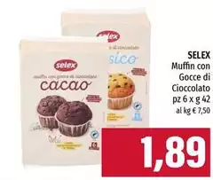 Selex - Muffin Con Gocce Di Cioccolato