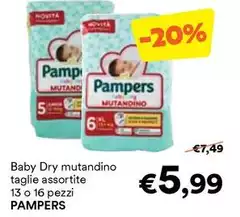 Pampers - Baby Dry Mutandino Pampers - Baby Dry Mutandino