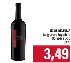 Le vie dell'uva - Sangiovese Superiore Romagna DOC