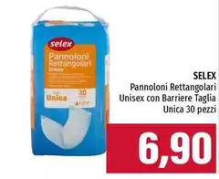 Selex - Pannoloni Rettangolari Unisex Con Barriere Taglia Selex - Pannoloni Rettangolari Unisex Con Barriere Taglia