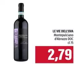 Le vie dell'uva - Montepulciano D'Abruzzo DOC Le vie dell'uva - Montepulciano D'Abruzzo DOC
