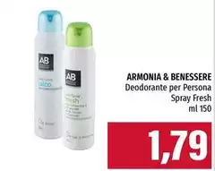 Amarsi & piacersi - Deodorante Per Persona Spray Fresh