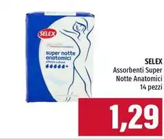 Selex - Assorbenti Super Notte Anatomici Selex - Assorbenti Super Notte Anatomici