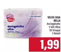 Selex - Casa Bella Asciugatutto 3 Veli Ultra