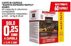 Kimbo - Caffè In Capsule "Barista Espresso Napoli"