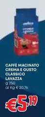 Lavazza - Caffè Macinato Crema E Gusto Classico Lavazza - Caffè Macinato Crema E Gusto Classico