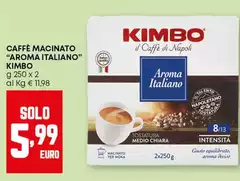 Kimbo - Caffè Macinato "Aroma Italiano" Kimbo - Caffè Macinato "Aroma Italiano"