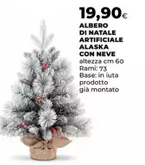 Neve - Albero Di Natale Artificiale Alaska Con Neve - Albero Di Natale Artificiale Alaska Con