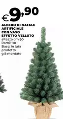 Albero Di Natale Artificiale Con Vaso Effetto Velluto Albero Di Natale Artificiale Con Vaso Effetto Velluto