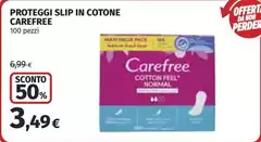 Carefree - Proteggi Slip In Cotone Carefree - Proteggi Slip In Cotone