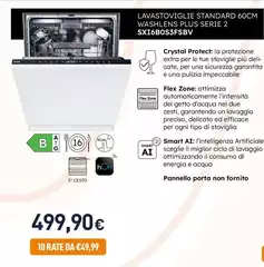 Haier - Lavastoviglie Standard 60CM Washlens Plus Serie 2 SXI6B0S3FSBV