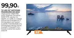 Akai - Tv Led 32" 24tv32es Frameless Hd Akai - Tv Led 32" 24tv32es Frameless Hd