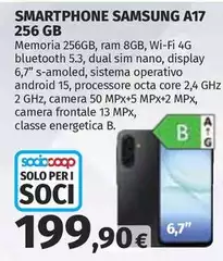 Samsung - Smartphone A17 256 GB